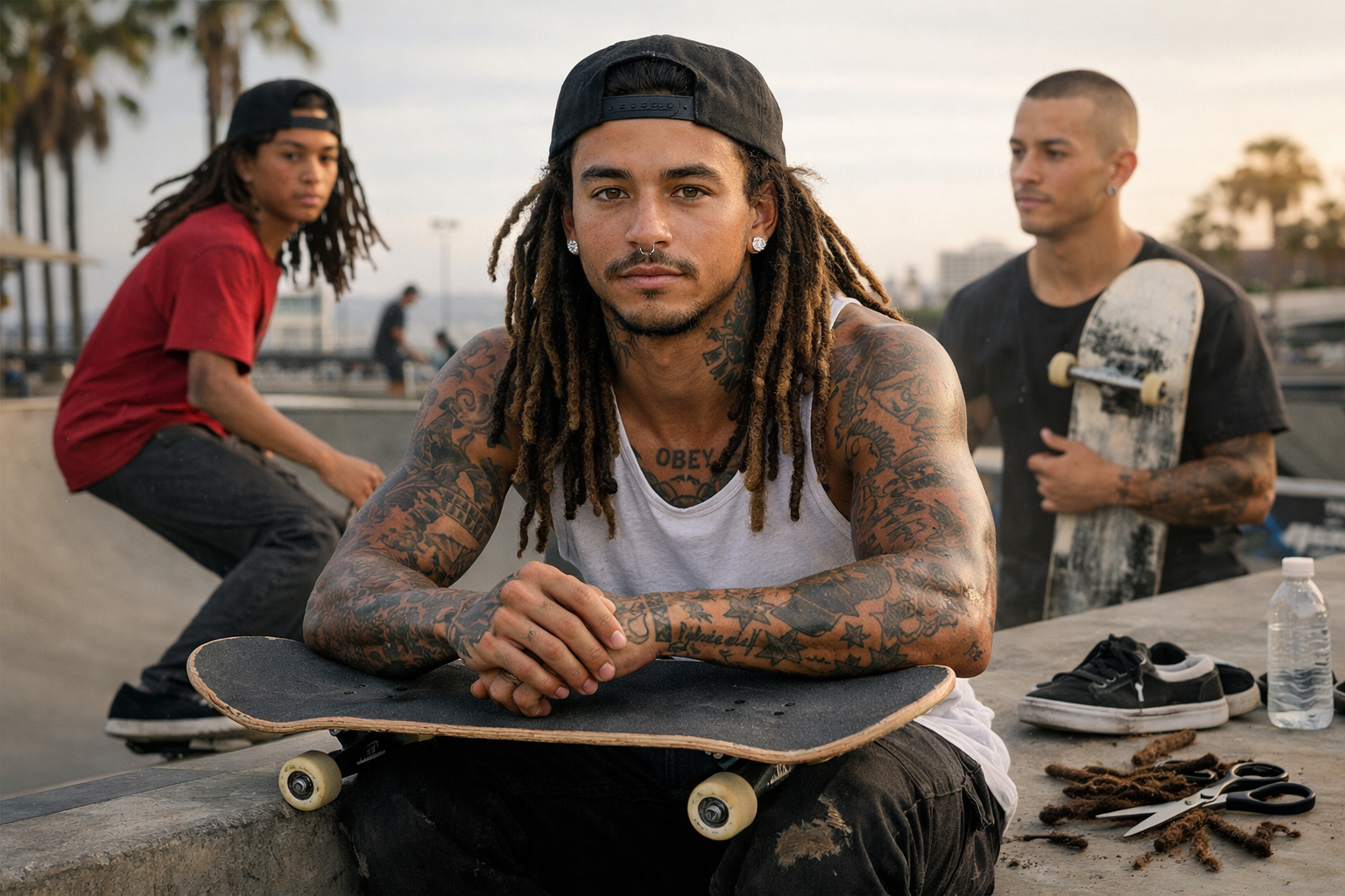 Nyjah Huston With Dreads
